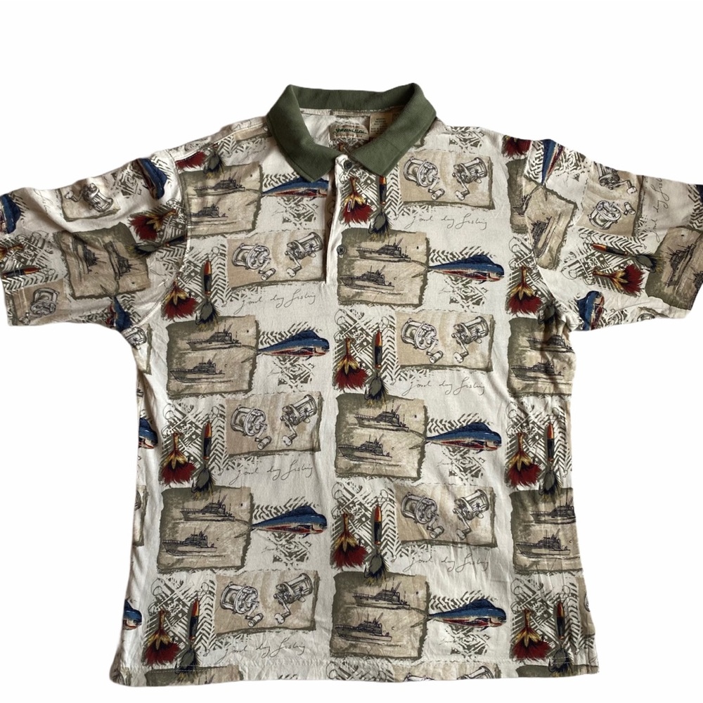 StJohn Bay fish polo shirt